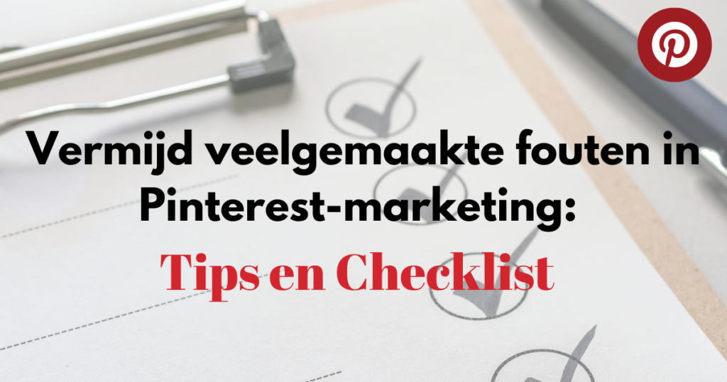 Fouten in Pinterest-marketing