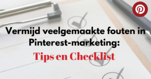 Fouten in Pinterest-marketing